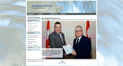 Desktop Screenshot of aerospacereview.ca